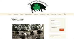 Desktop Screenshot of irishpigsociety.com